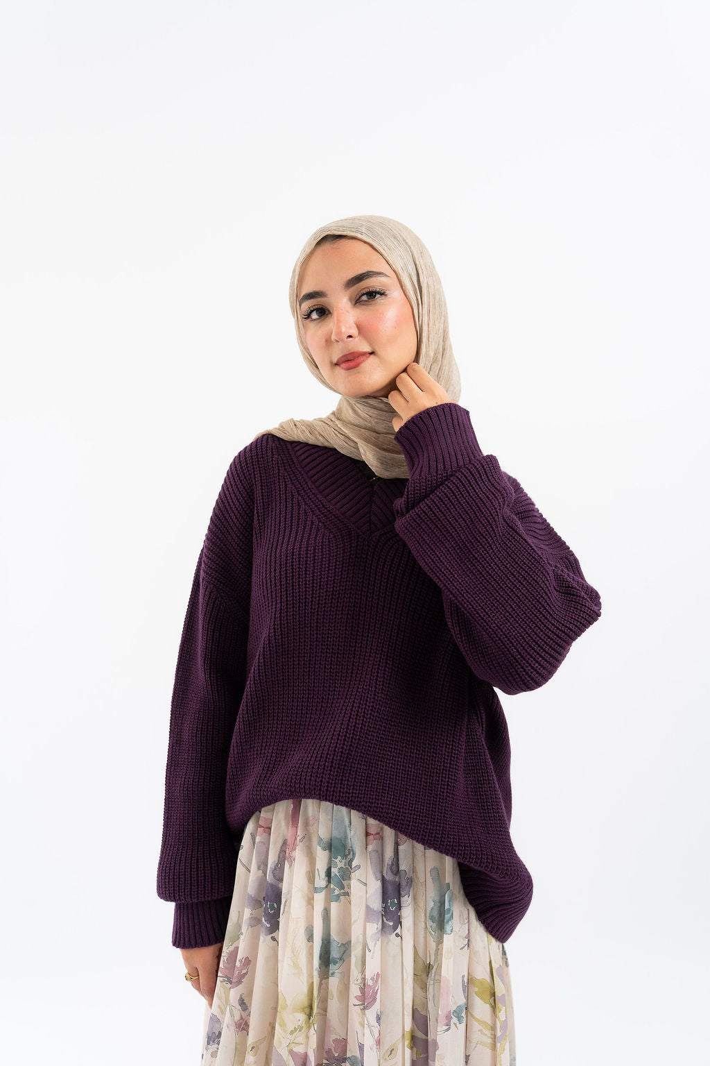 Aubergine Malibu Pullover
