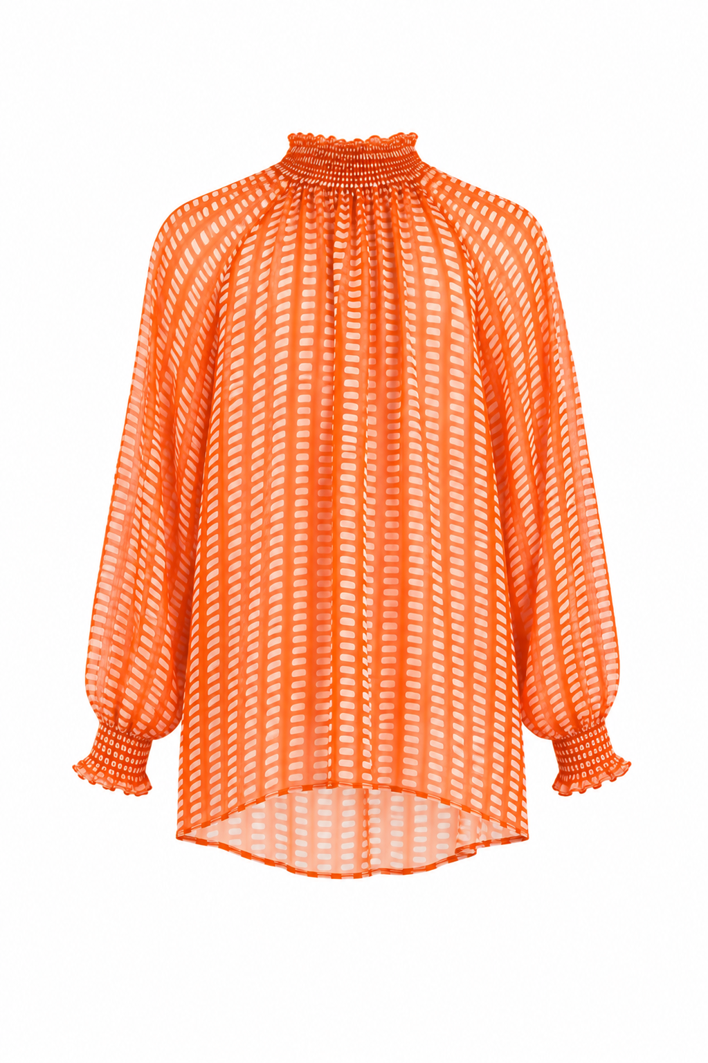 Scale Turtlneck Blouse