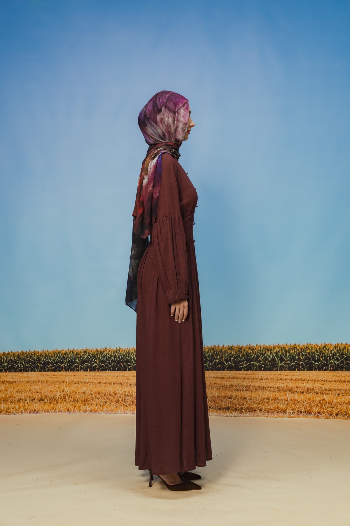 Berry Pilar Dress