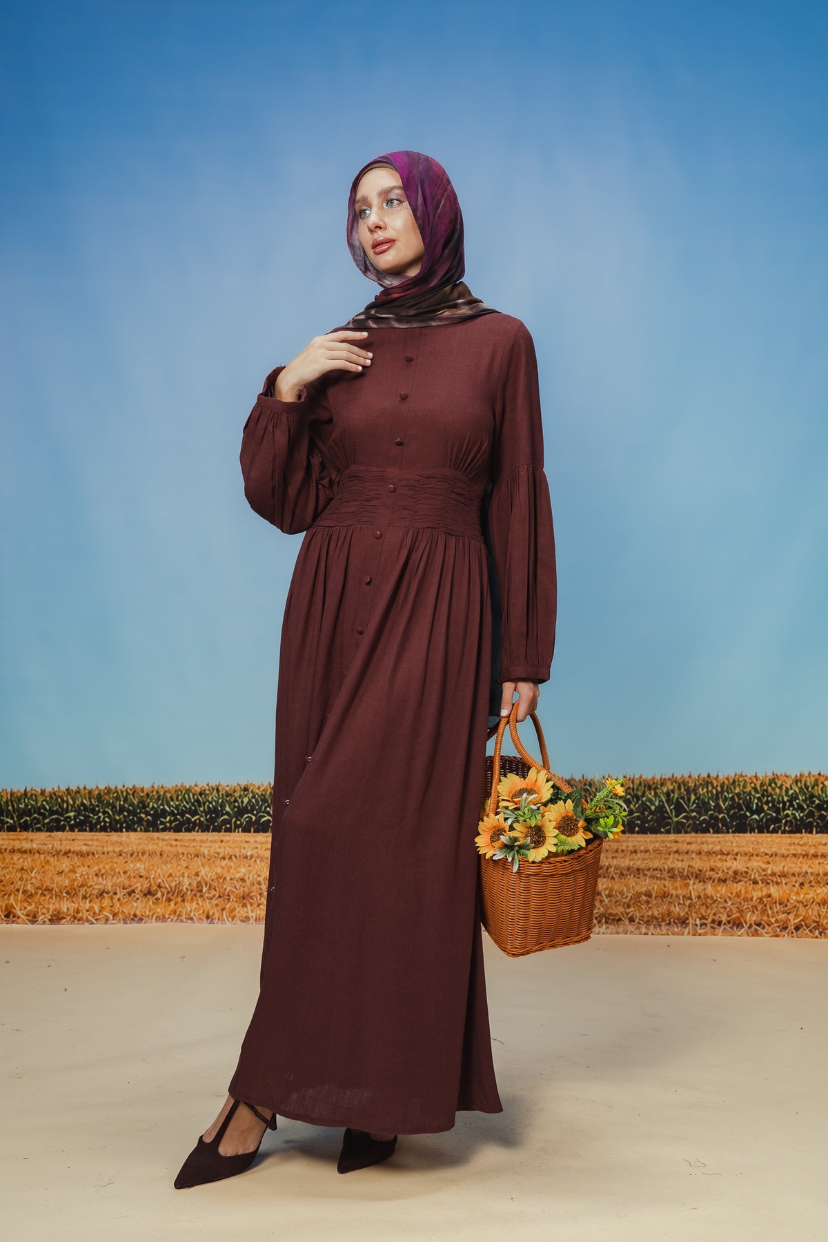 Berry Pilar Dress
