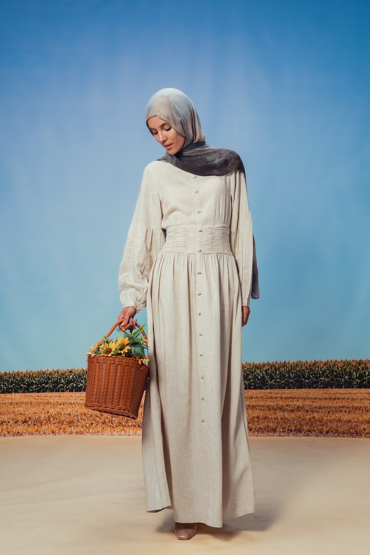 Almond Pilar Dress