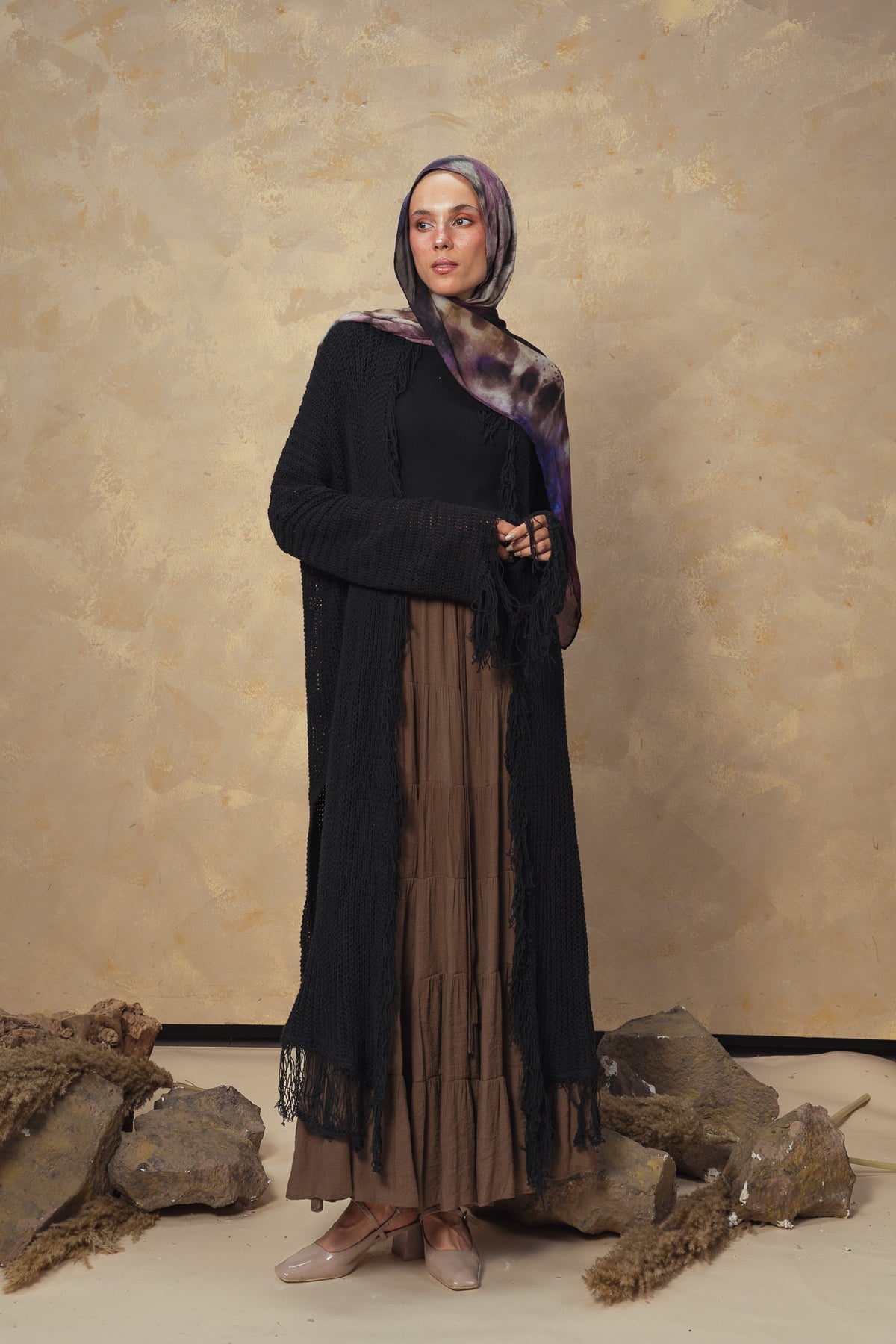 Black Rhea Cardigan