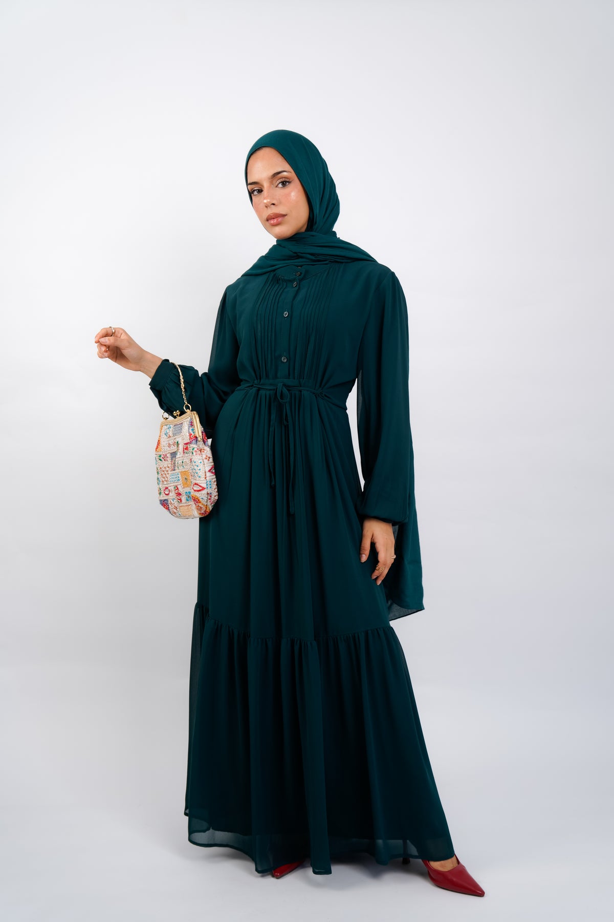 Teal Florence Dress