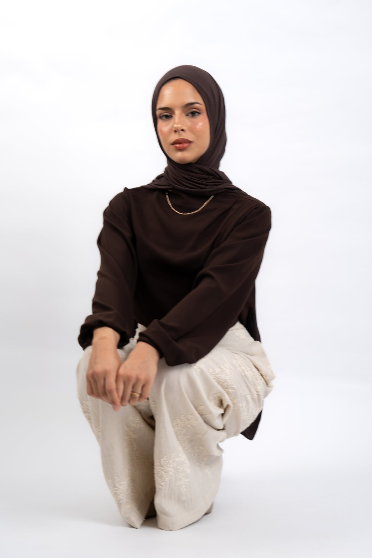 Brown Solana Blouse