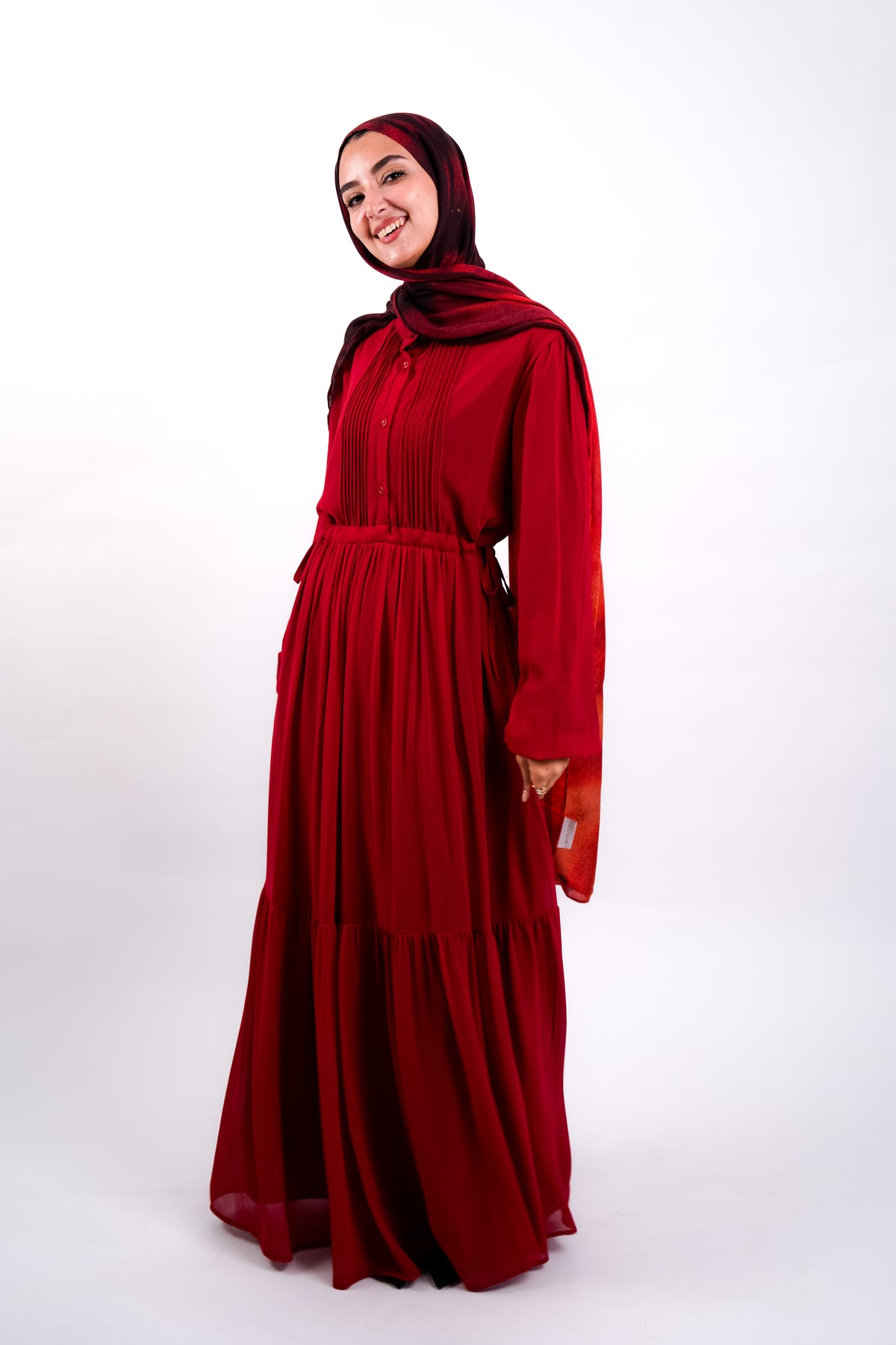 Maroon Florence Dress
