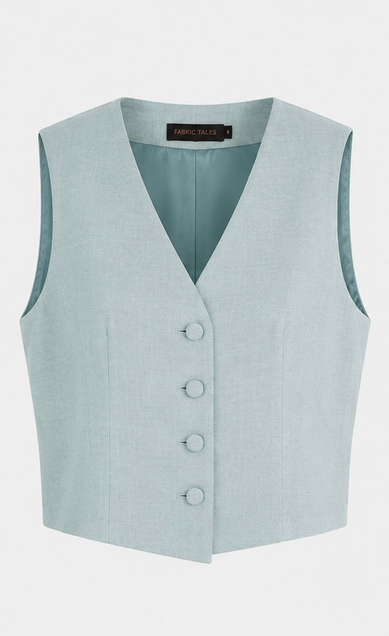 Mint Banker Vest