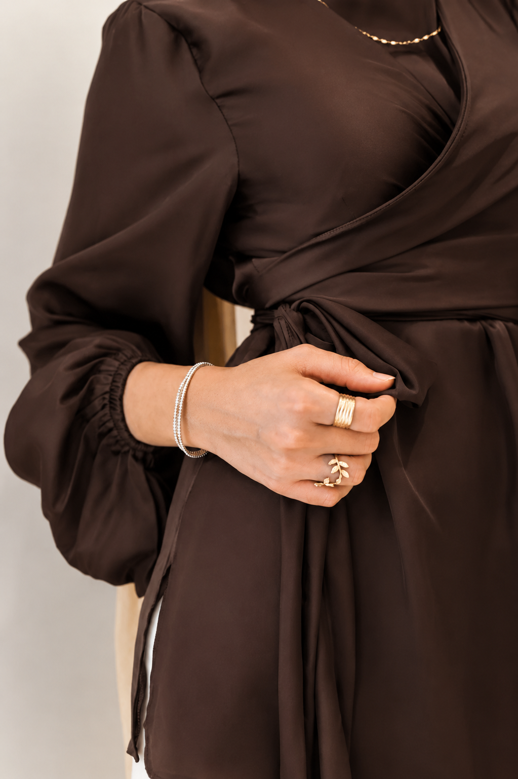 Chocolate Sophia Blouse