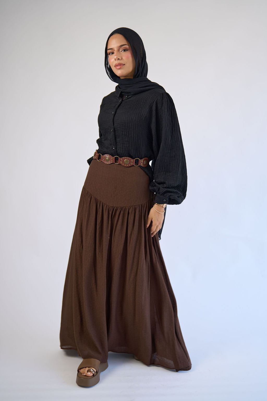 Chocolate Elara Skirt