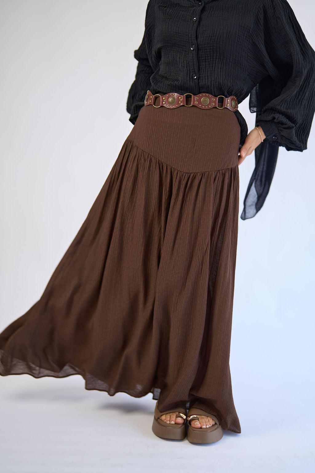 Chocolate Elara Skirt
