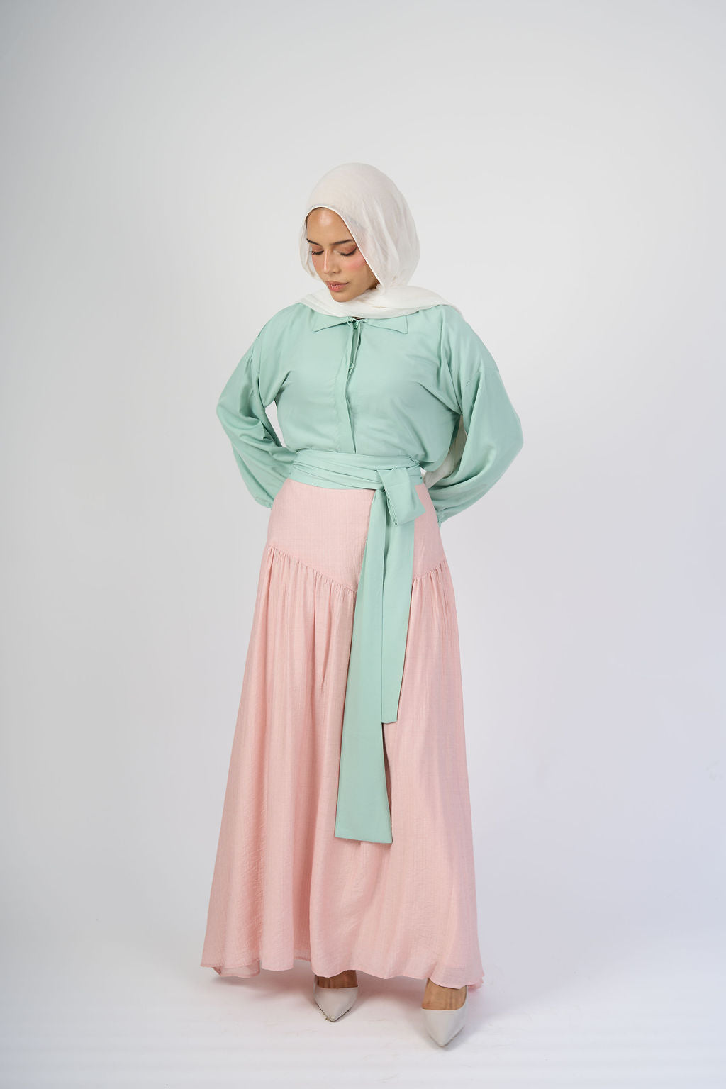 Blush Elara Skirt