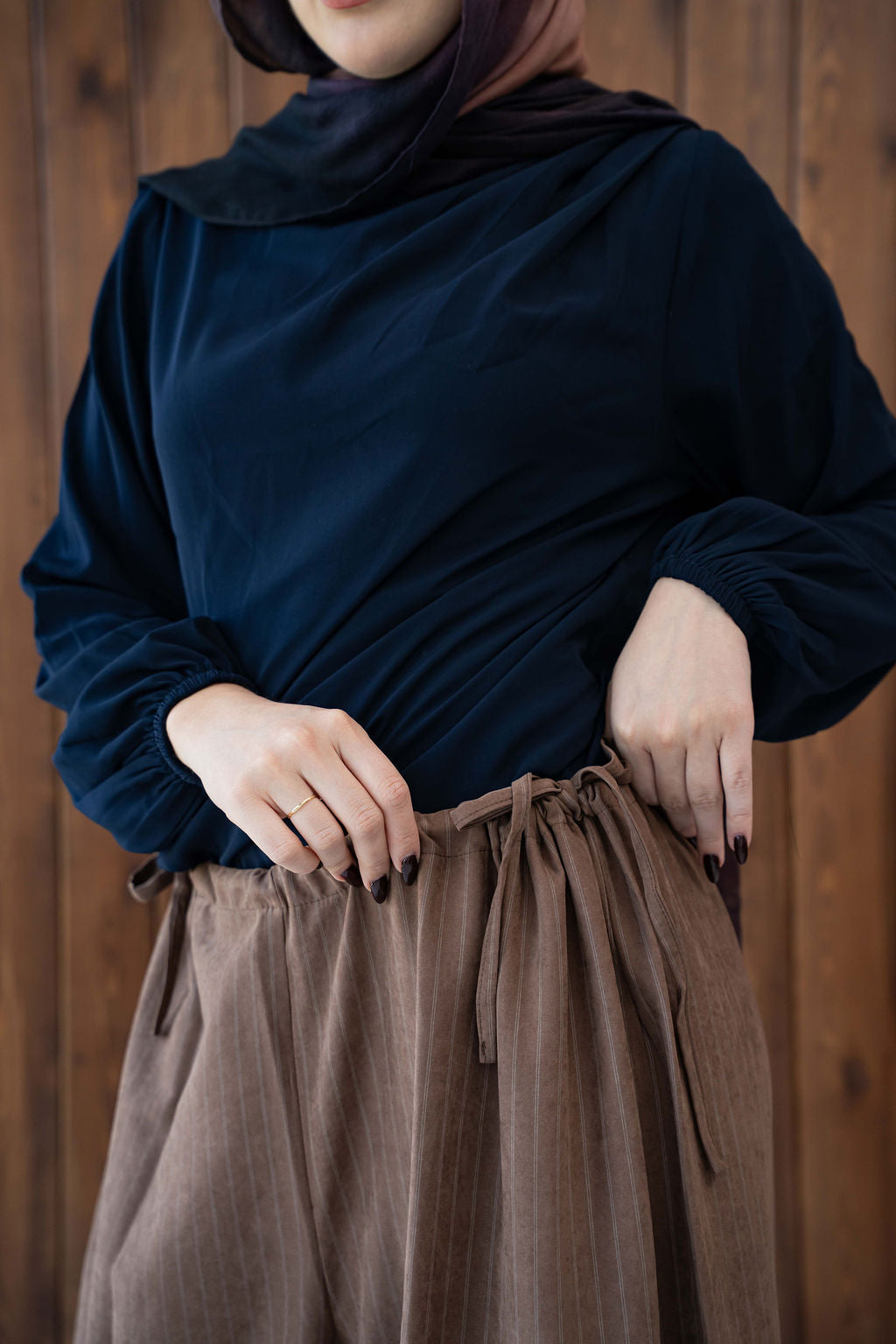 Dark Navy Solana Blouse