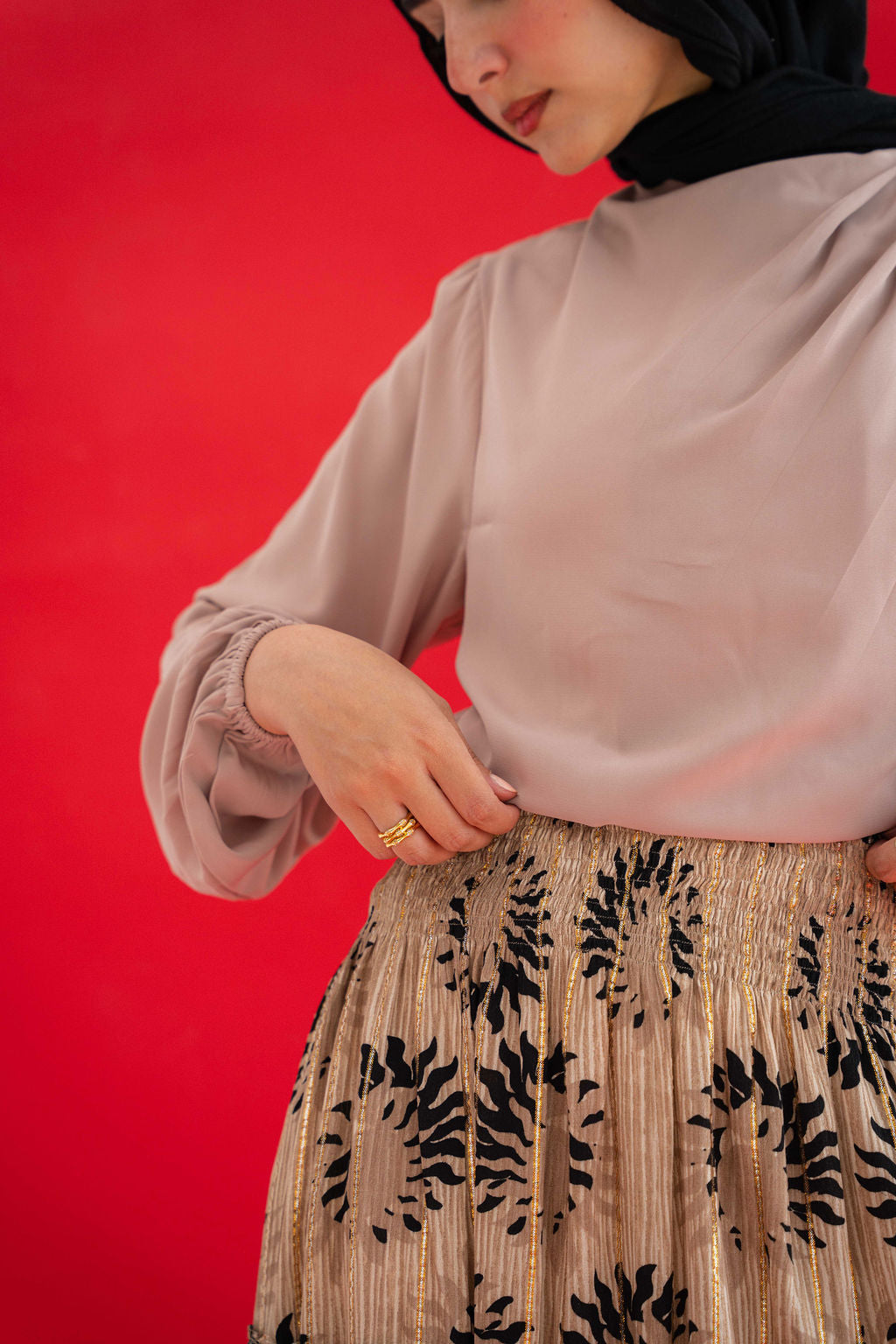 Tan Solana Blouse