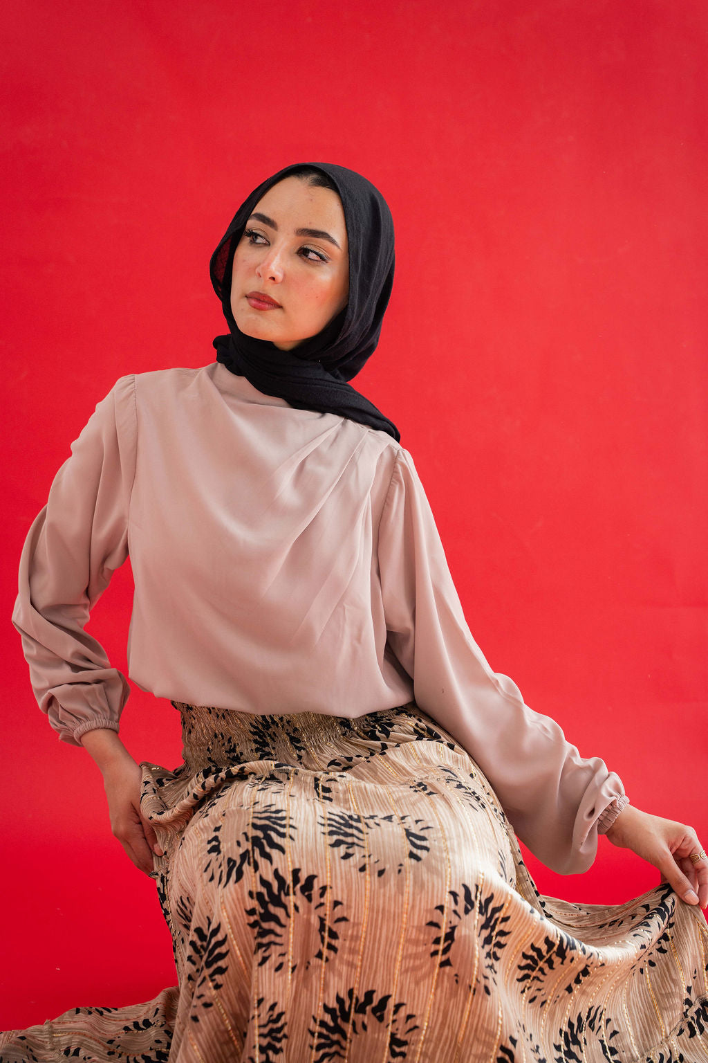 Tan Solana Blouse