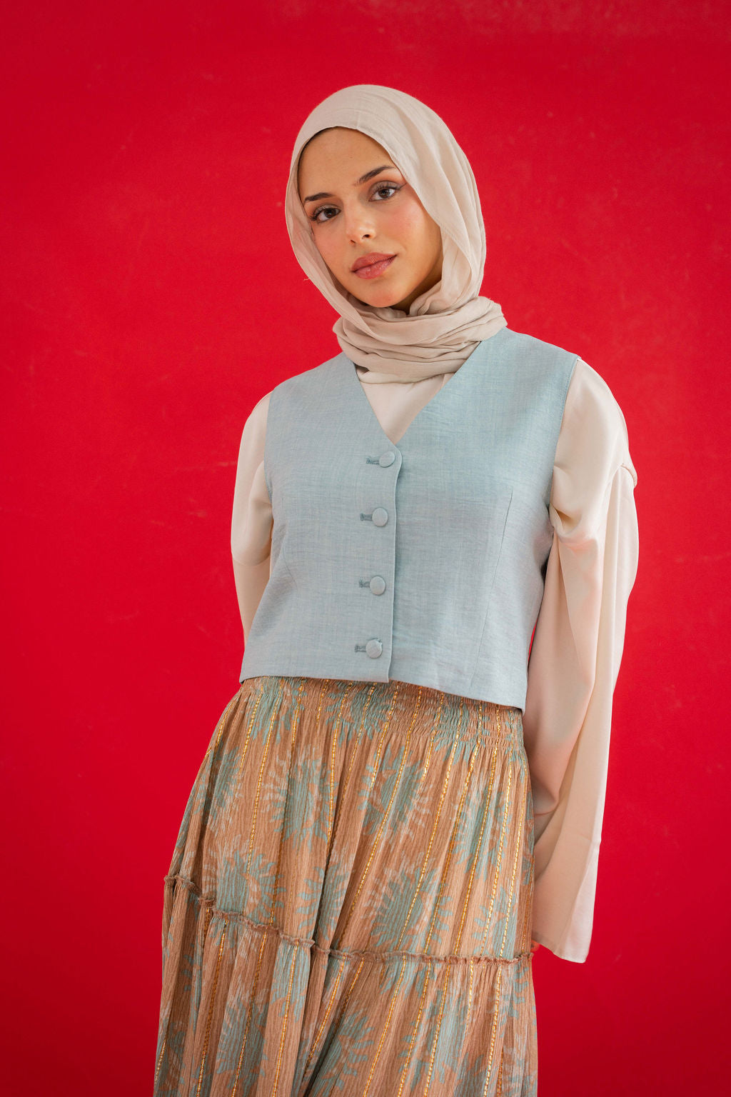 Mint Banker Vest