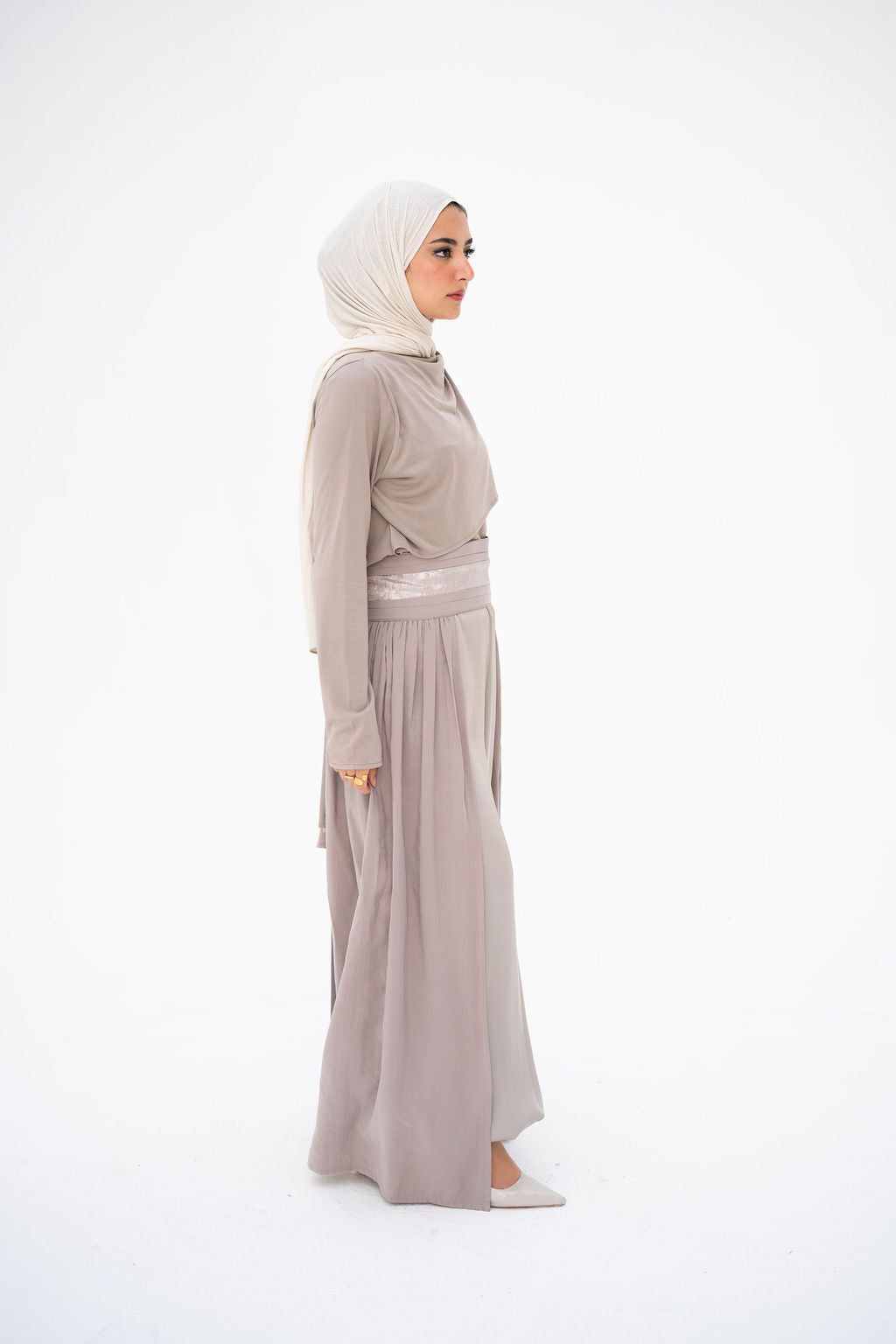 Greige Ronda Skirt