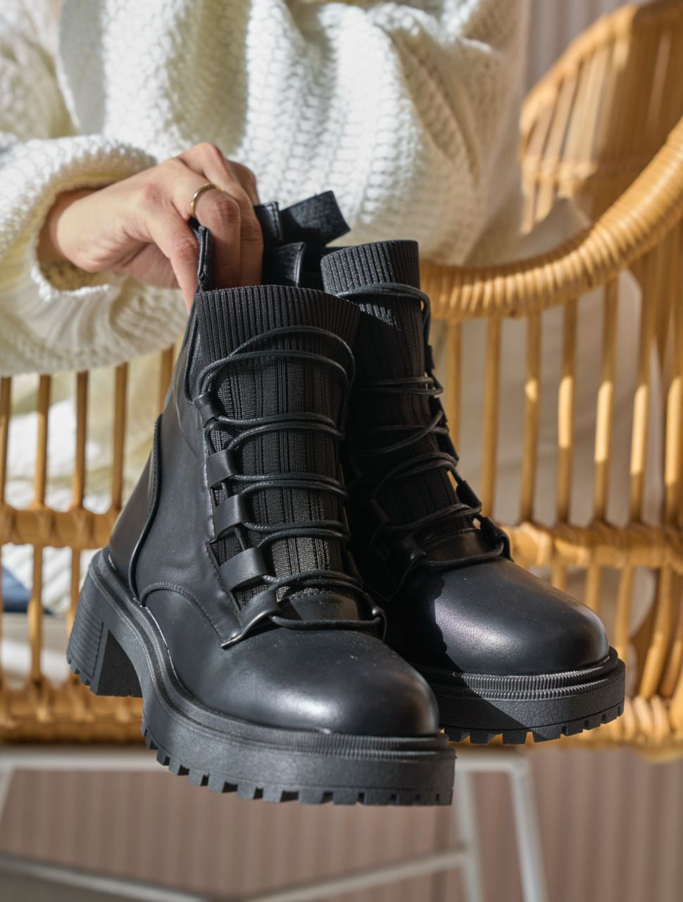 Black Combat Boots