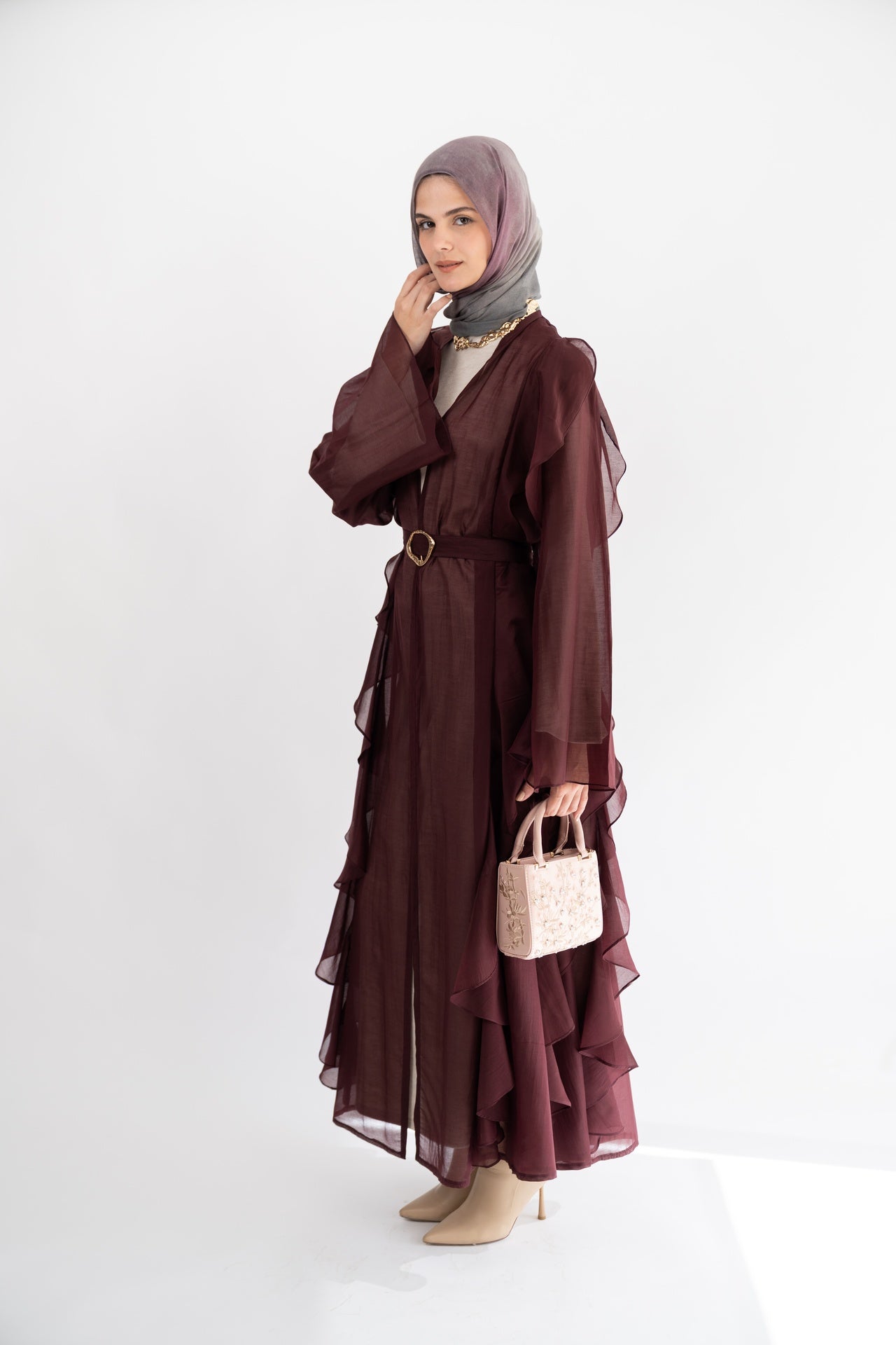 Plum Aleppo Kaftan