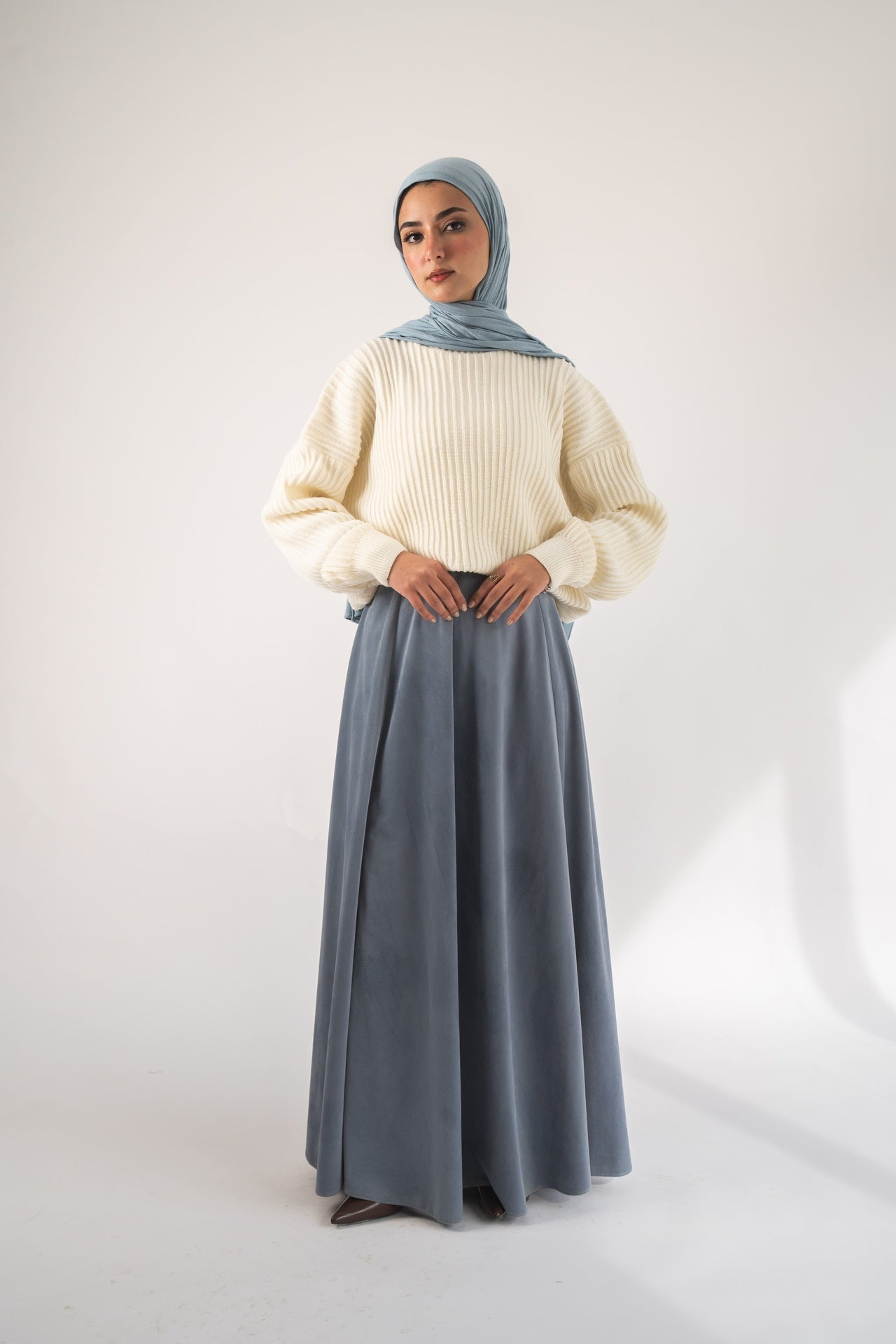 Dusty Blue Moorea Skirt