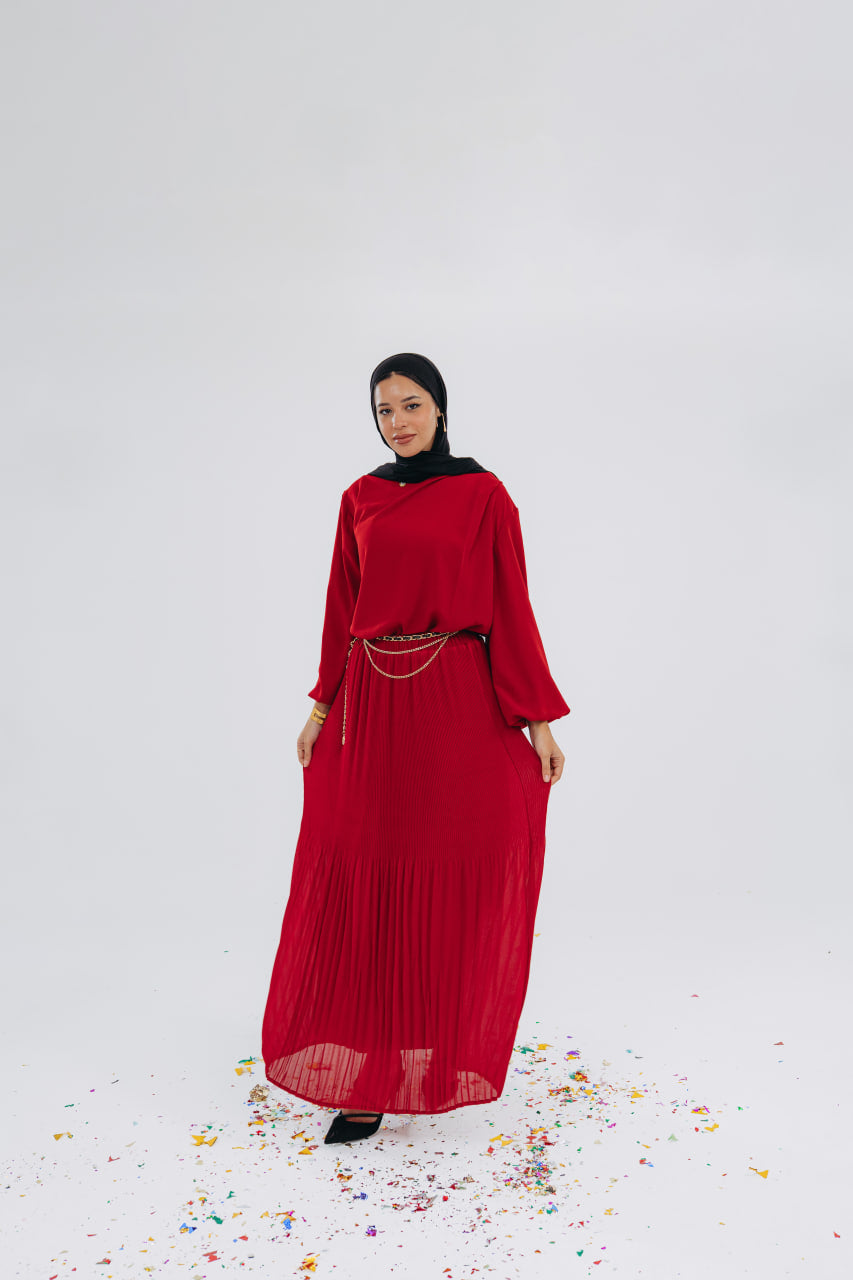 Red Louvre Blouse
