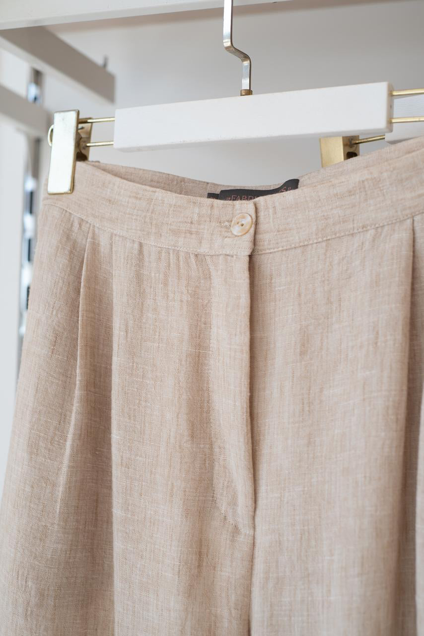 Beige Office Pants