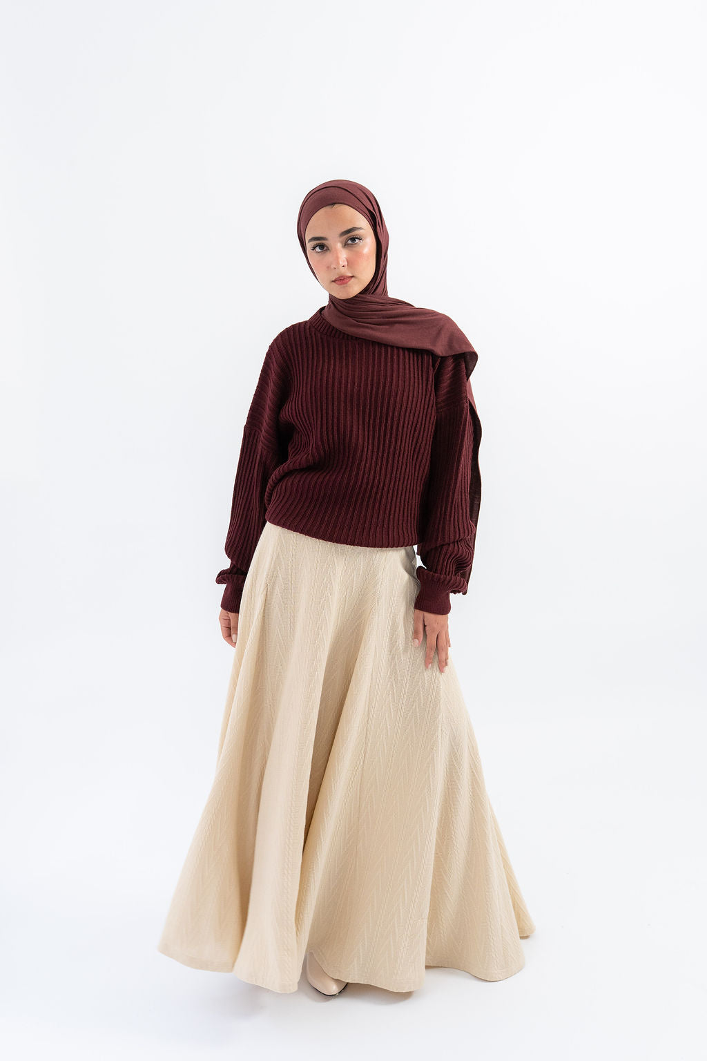Beige Devon Skirt