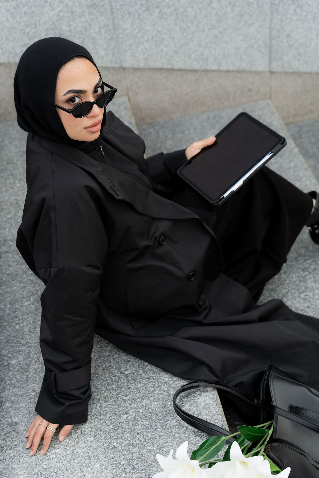 Black Crete Coat