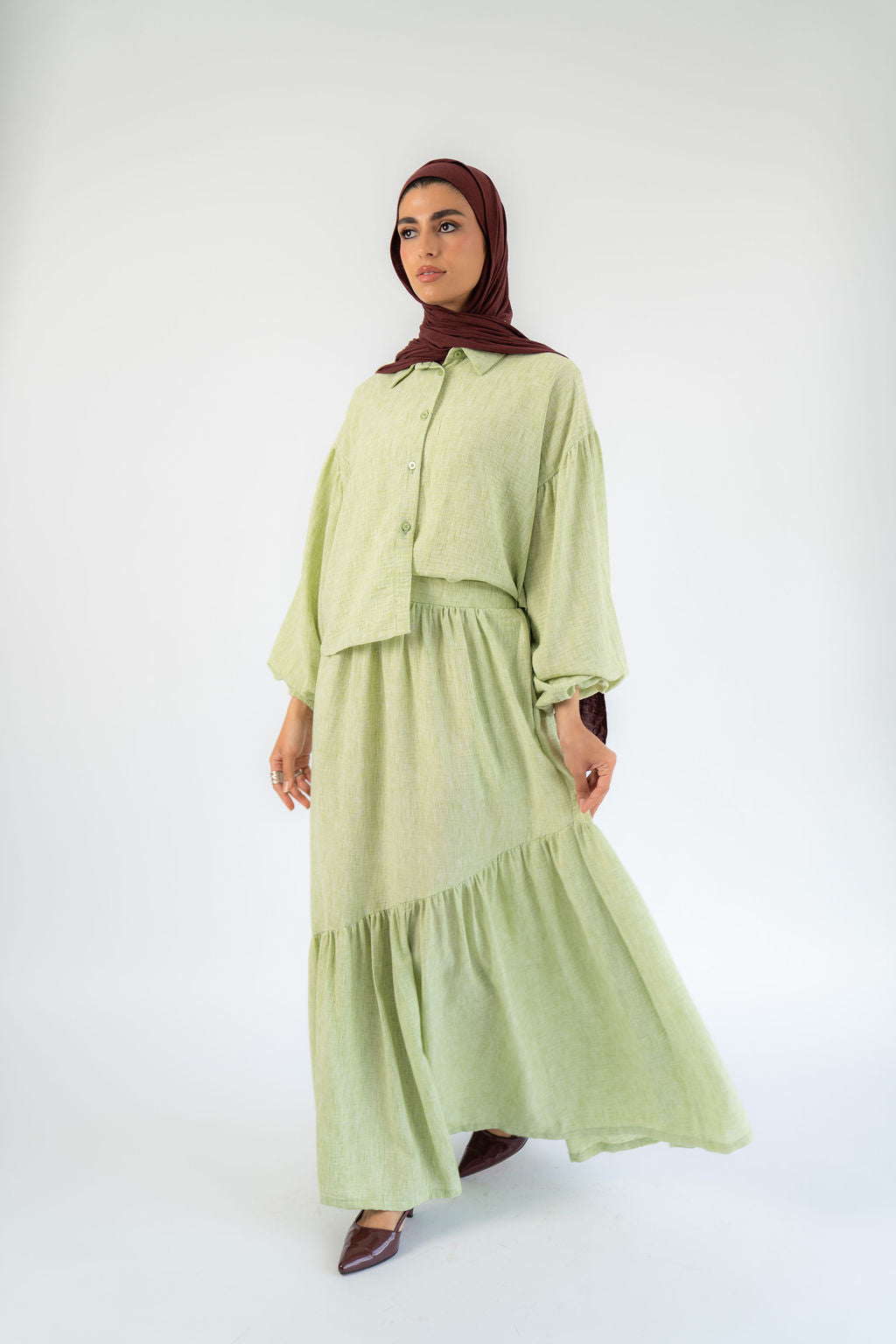 Matcha Celeste Skirt