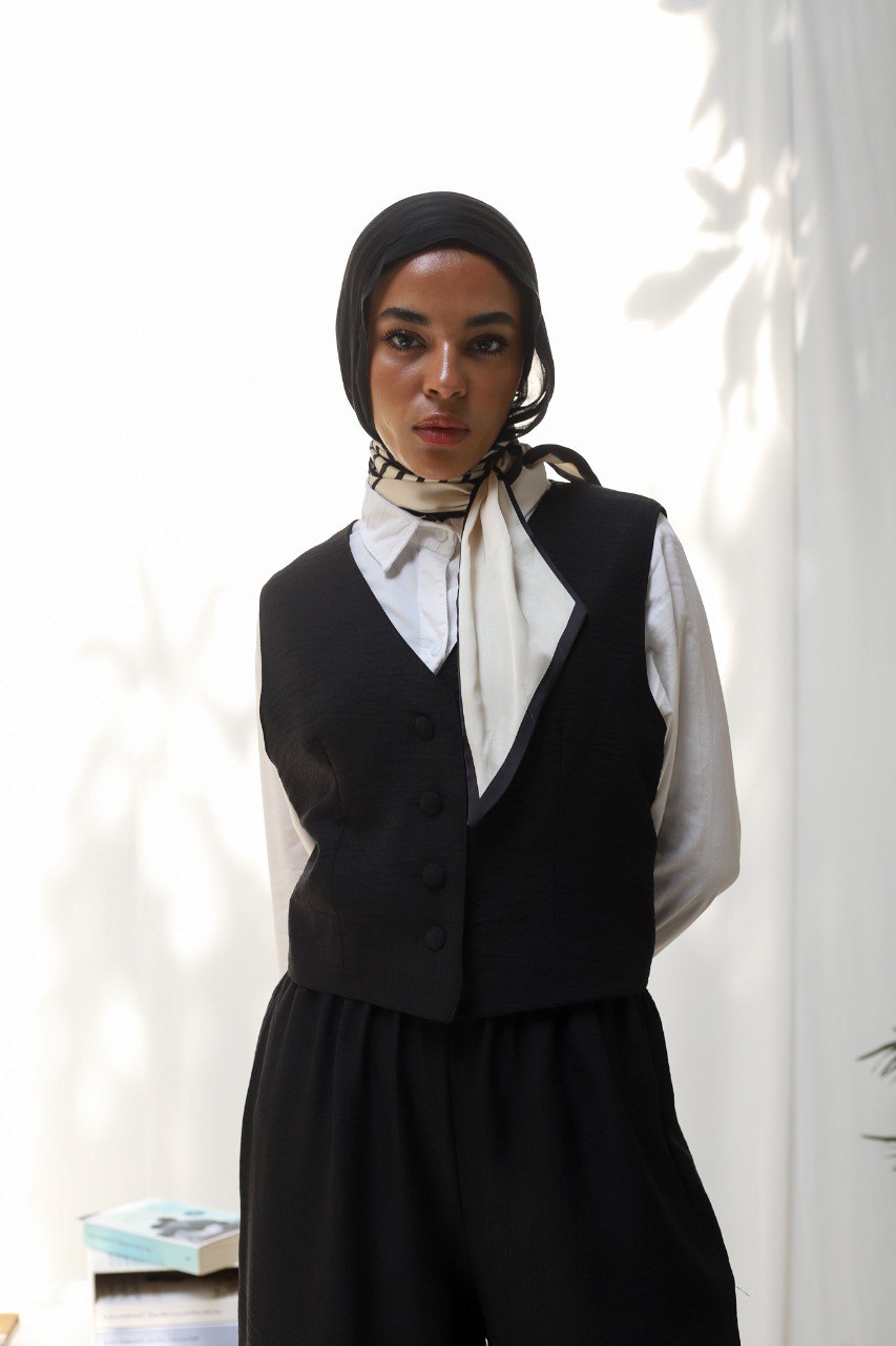 Black Banker Vest