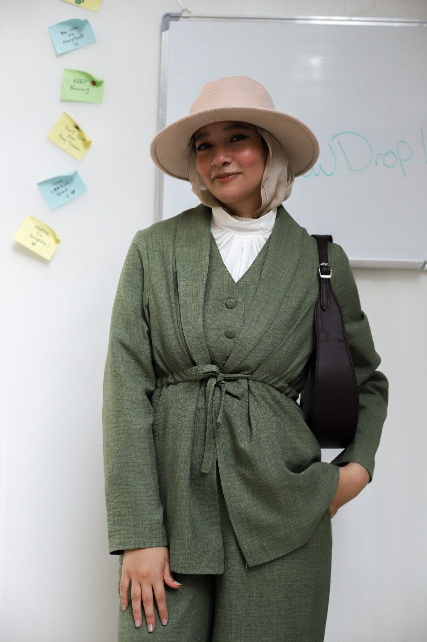 Olive Banker Vest