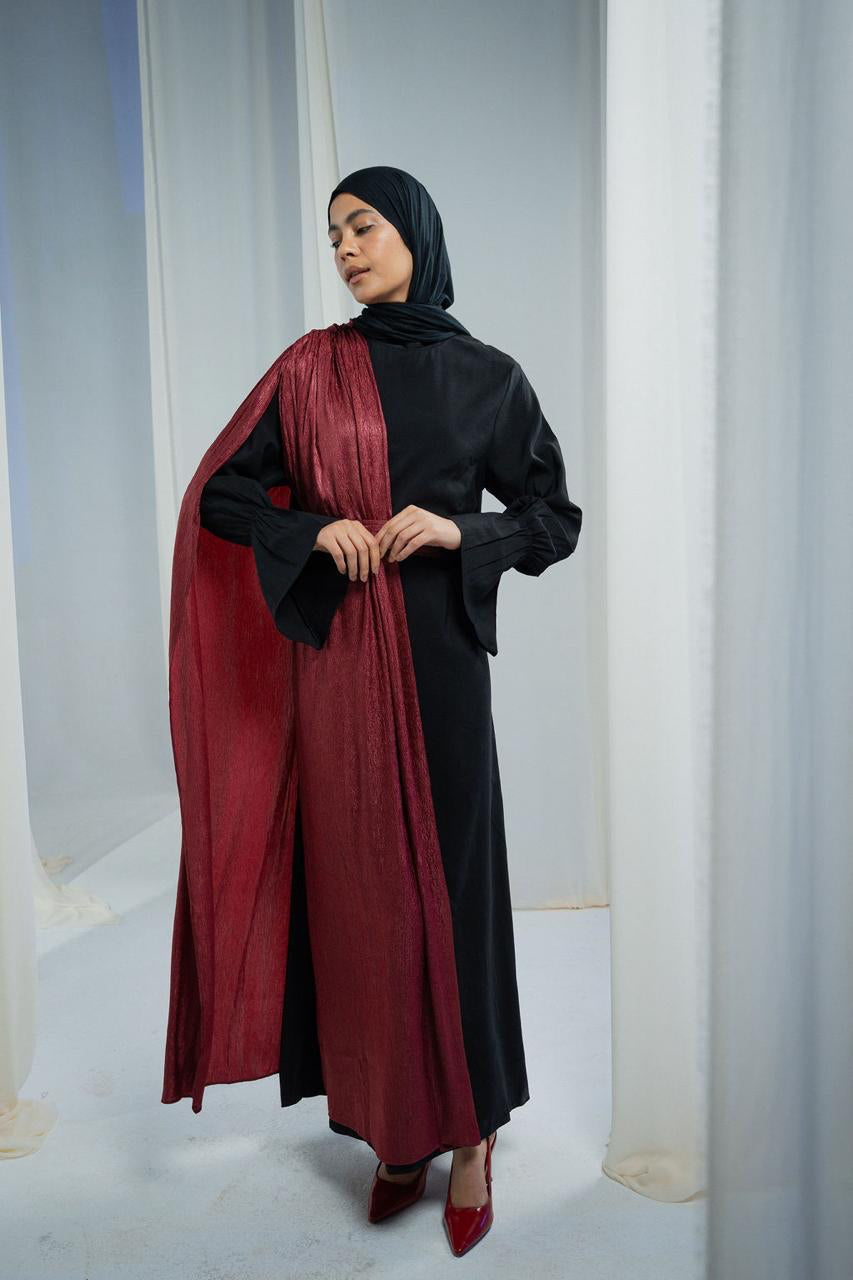 Black Sham Abaya