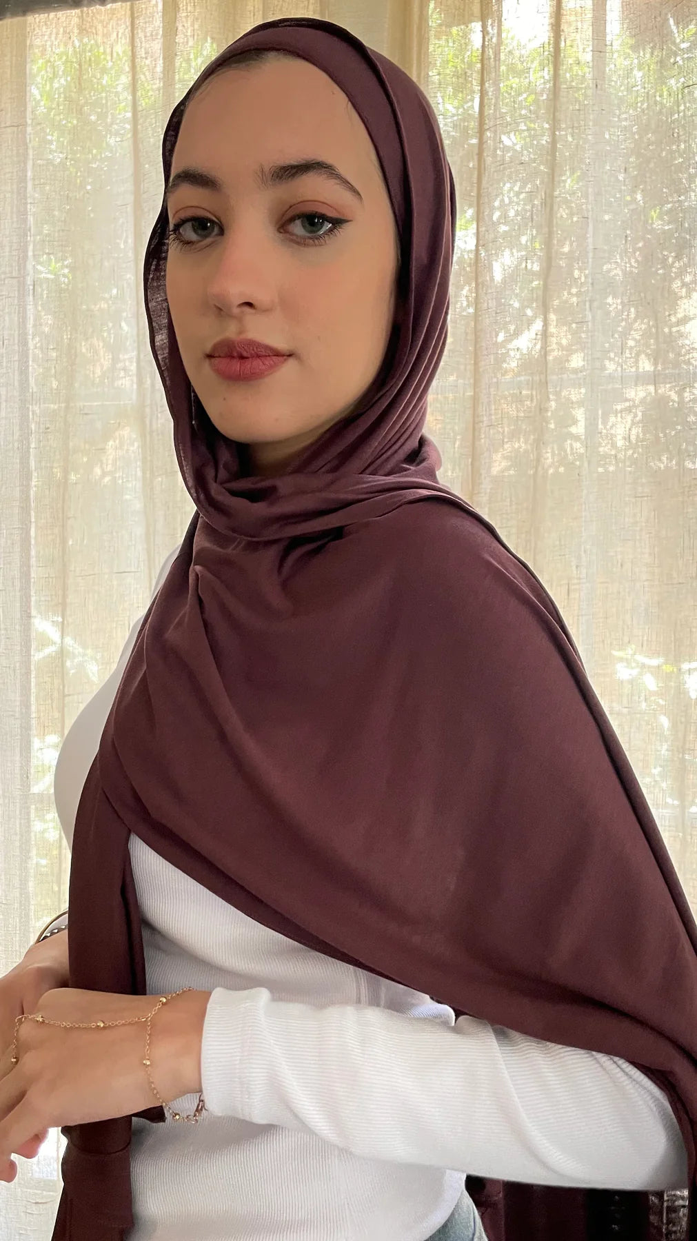 Burgundy Aura Scarf