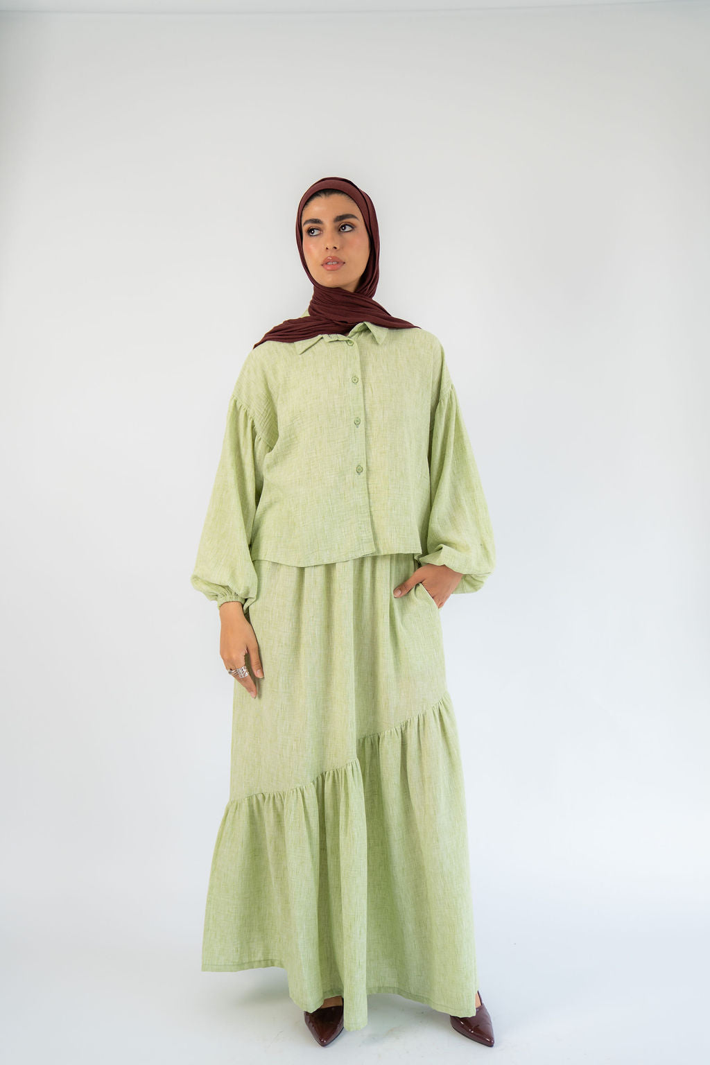 Matcha Celeste Skirt