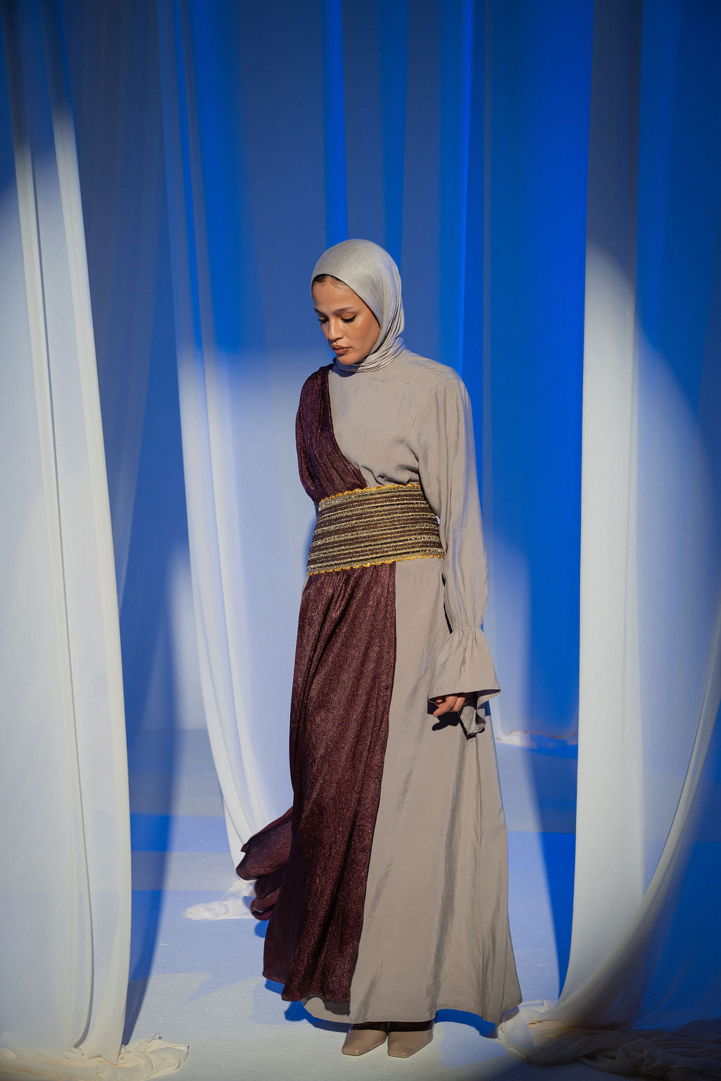 Greige Sham Abaya