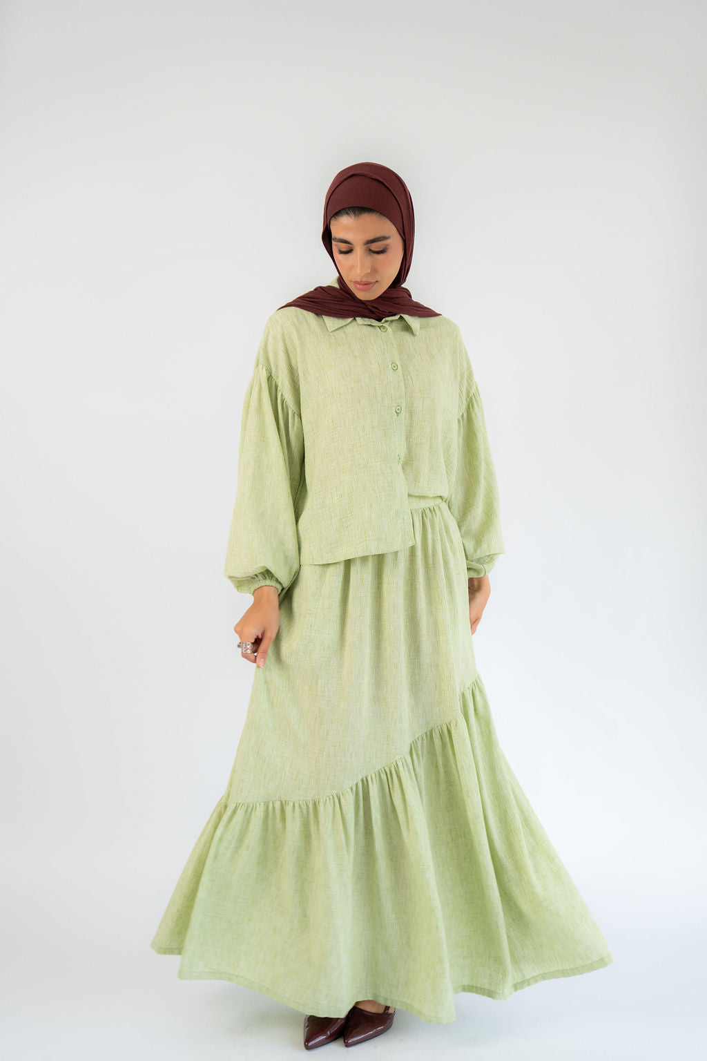 Matcha Celeste Skirt