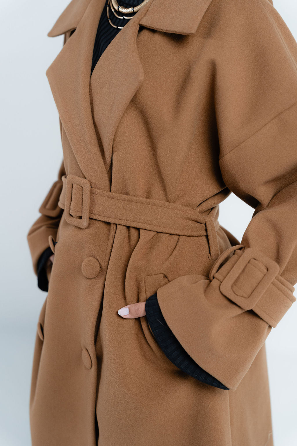 Camel Rue Trench Coat