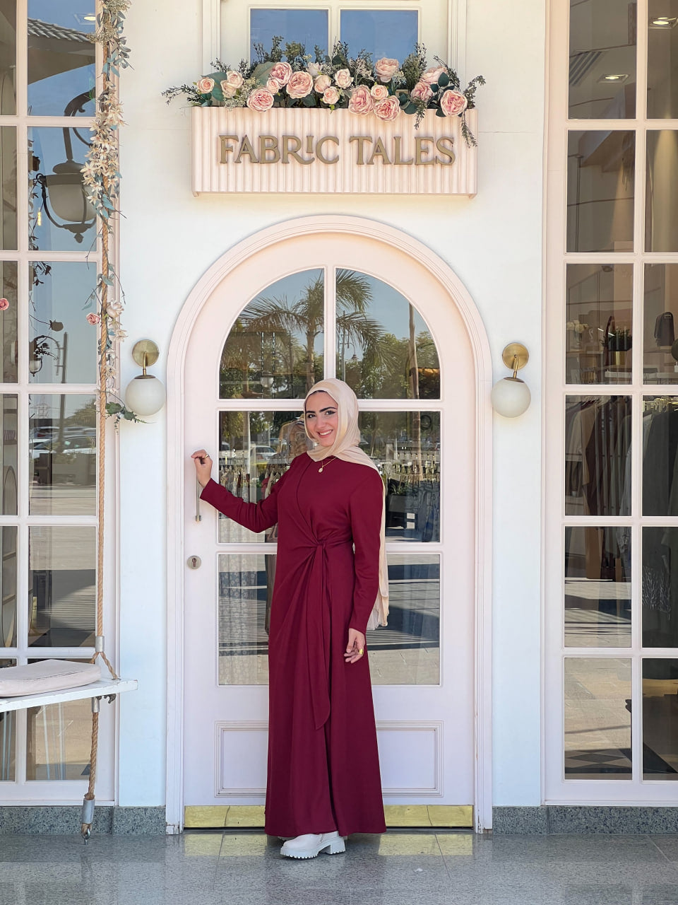 Oxblood Sadeel Dress