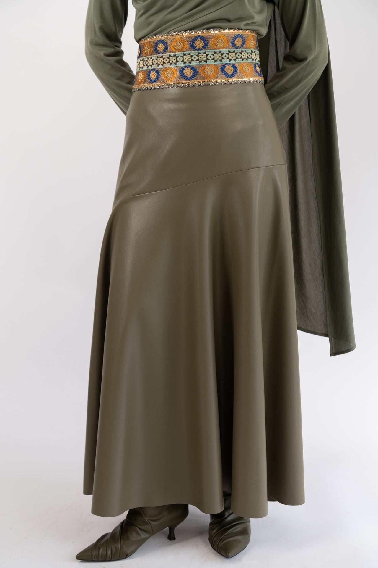 Olive Byblos Skirt