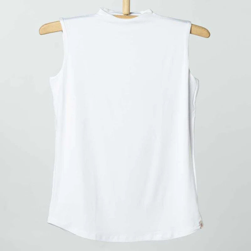 Double Layer Sleeveless Undershirt-White