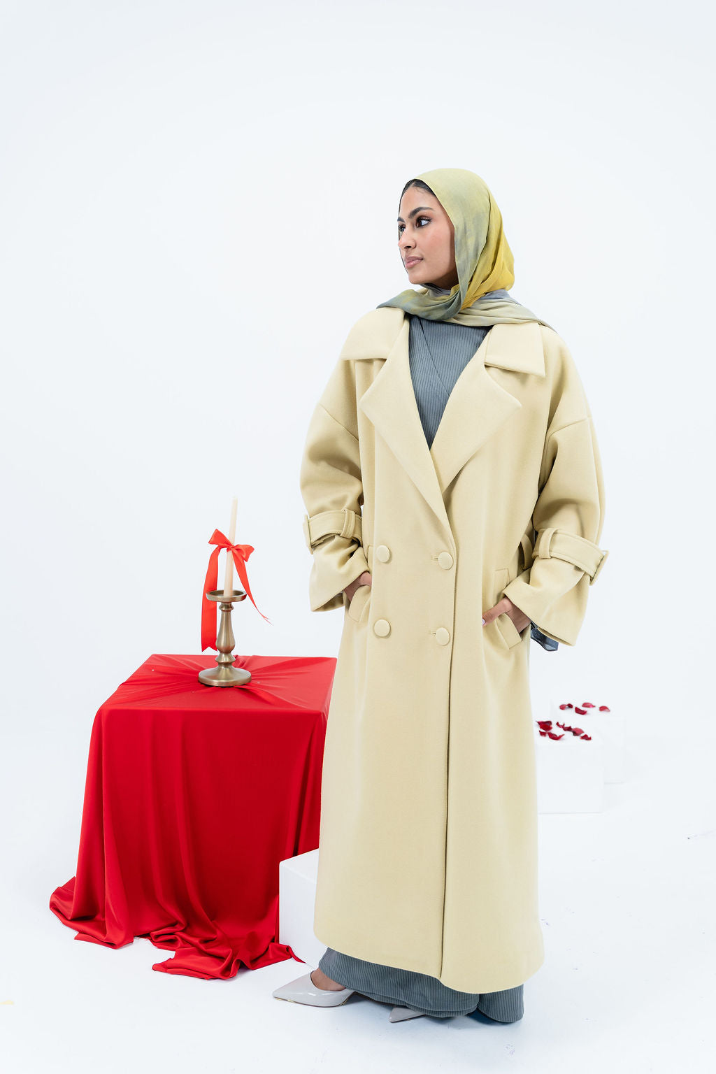 Butter Yellow Rue Trench Coat