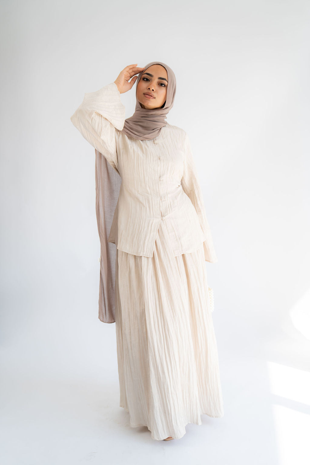 Beige Confetti Blouse