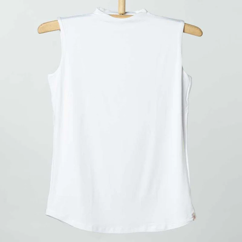 Double Layer Sleeveless Undershirt-White