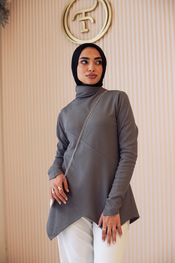 Grey Raya Blouse