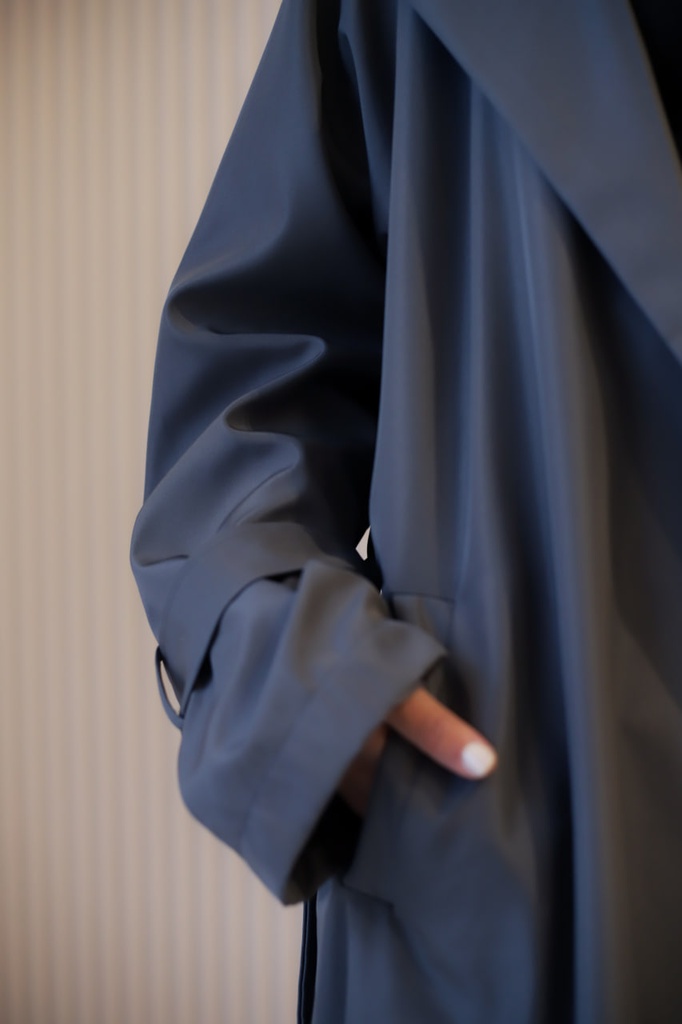 Grey Vague Girl Coat