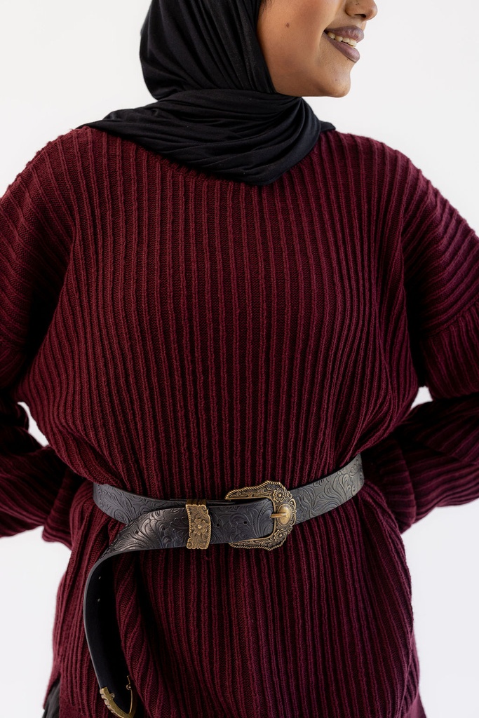 Burgundy Kyoto Pullover