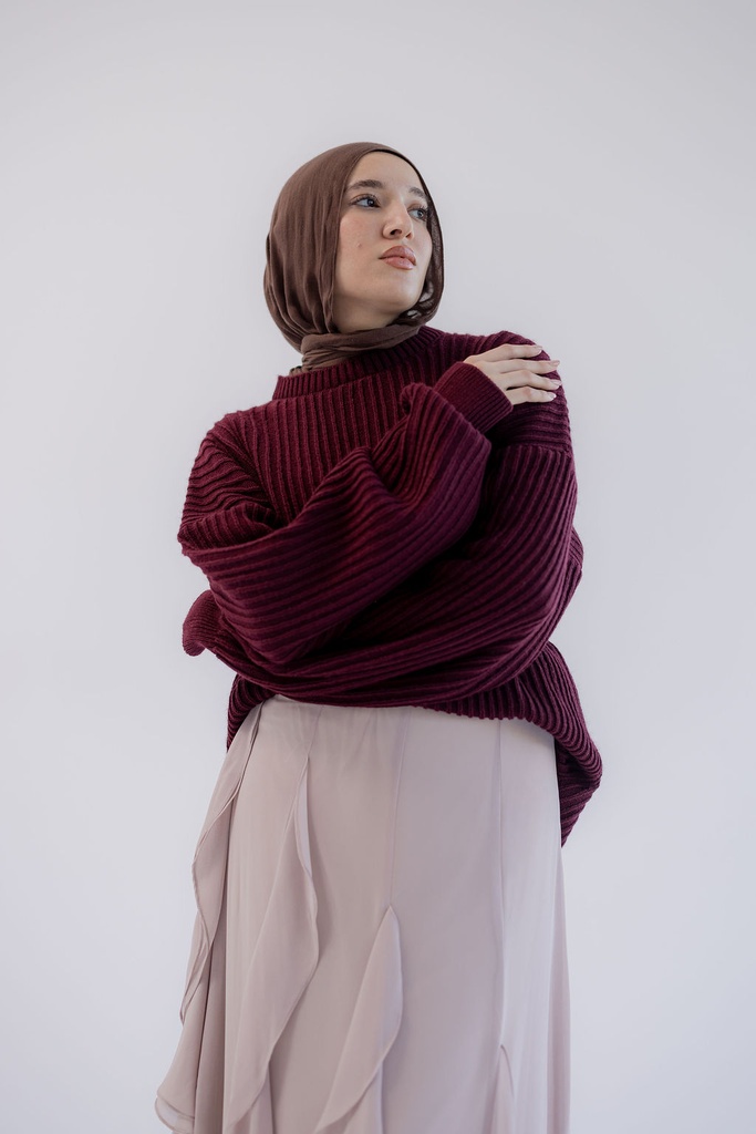 Burgundy Kyoto Pullover