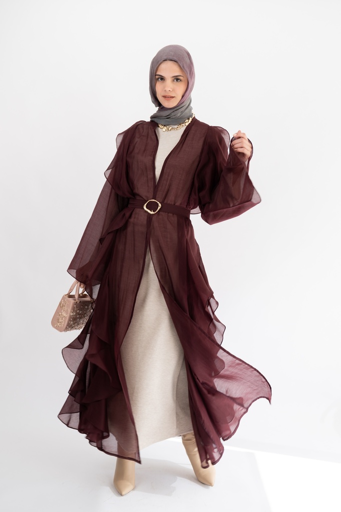 Plum Aleppo Kaftan  