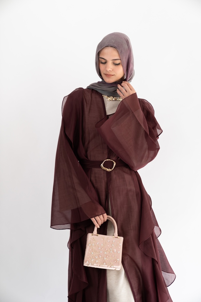 Plum Aleppo Kaftan  
