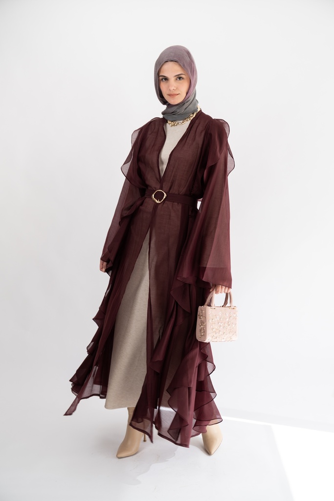 Plum Aleppo Kaftan  