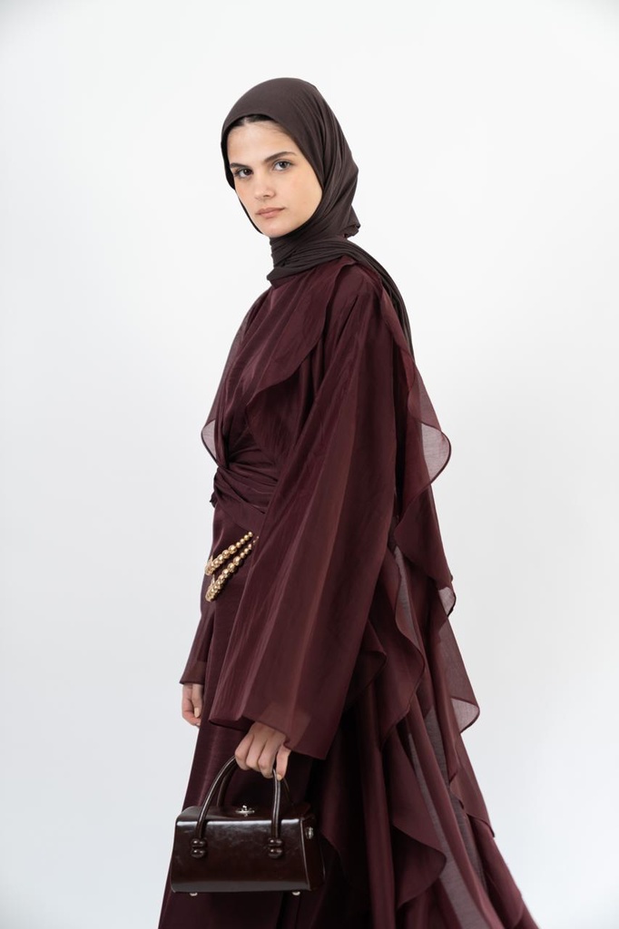 Plum Aleppo Kaftan  