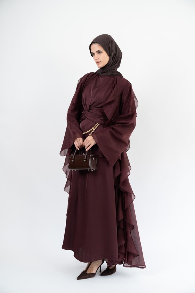 Plum Aleppo Kaftan  
